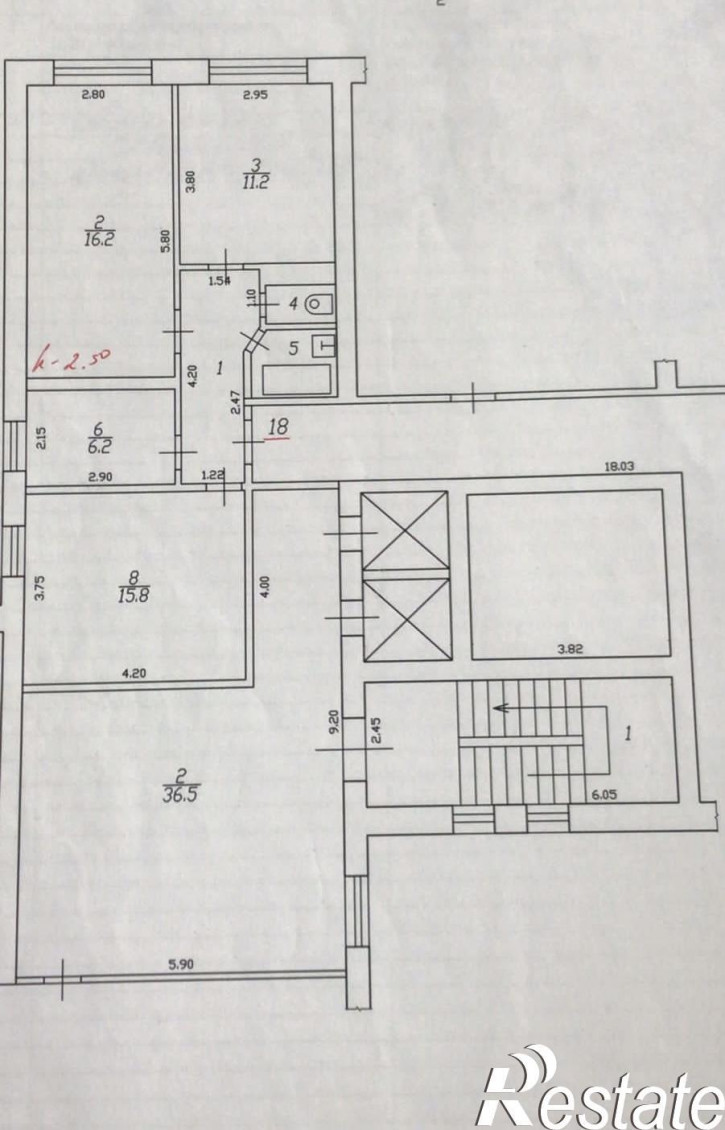 2-комн квартира Российская , 130