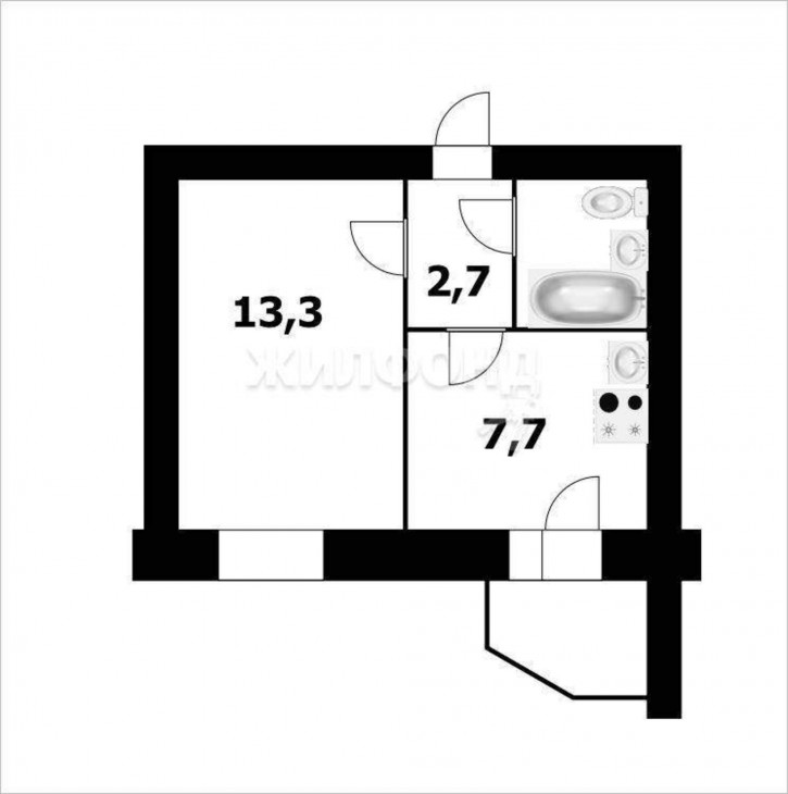 1-комн квартира Есенина улица, д.10/1 1-комн квартира Есенина улица, д.10/1
