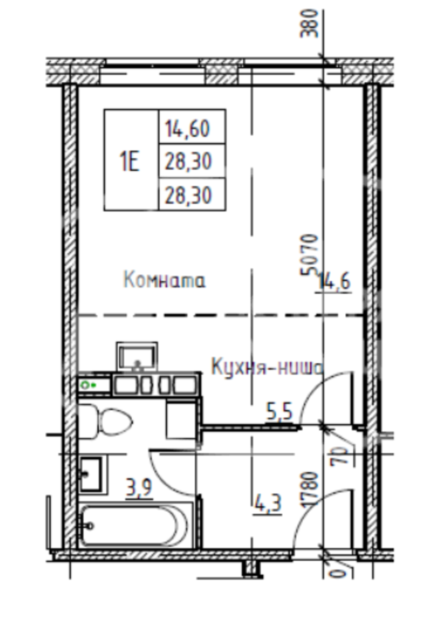 Купить студию за 3 750 000 рублей на Балтийская улица, 2