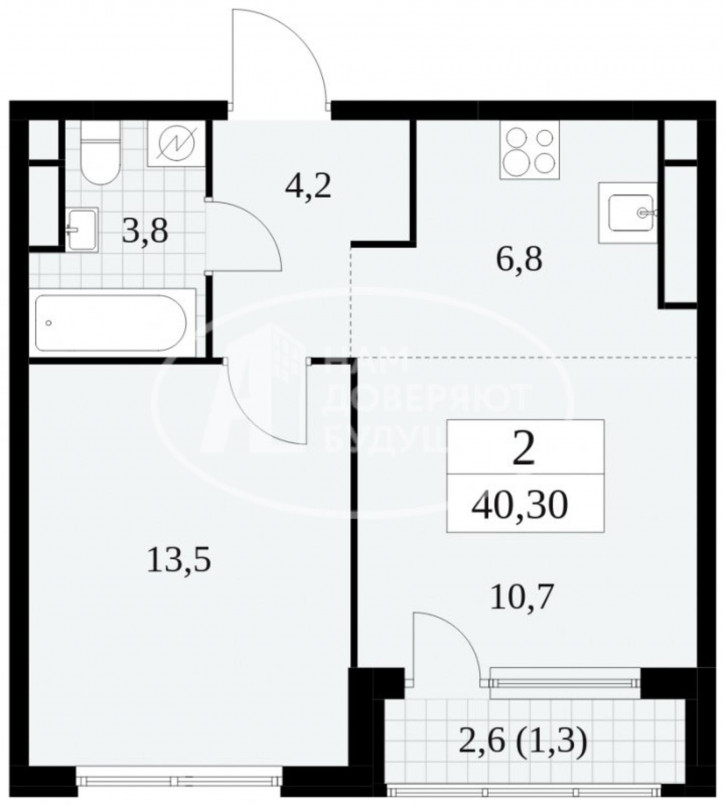 2-комн квартира улица Матросова, 49