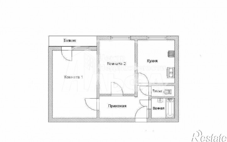 2-комн квартира улица Чернышевского, 46