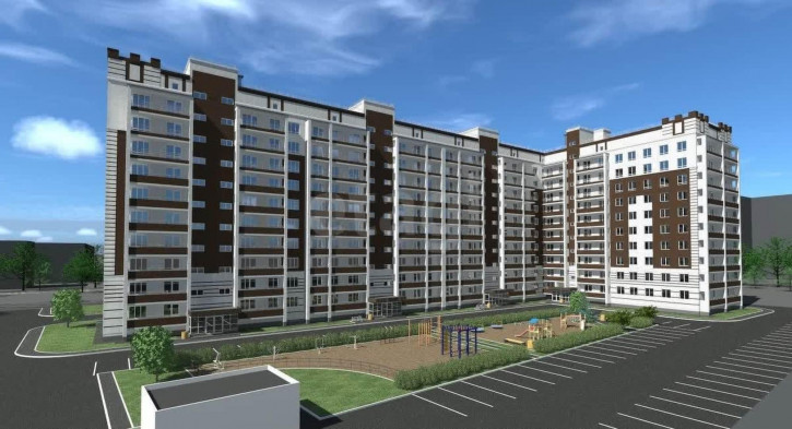 1-комн квартира в новом доме Новгородская улица, 36