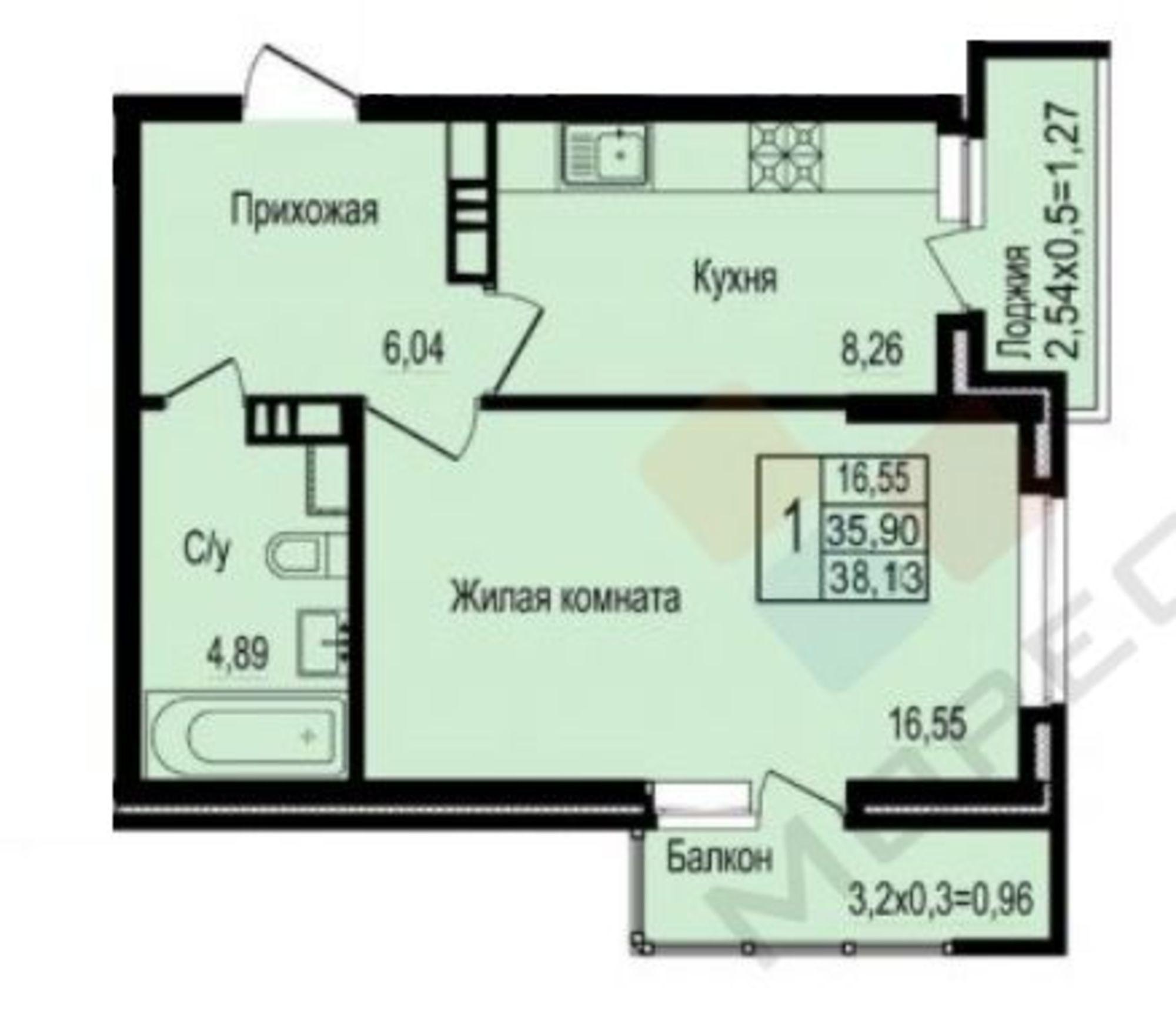 Купить квартиру за 3 850 000 рублей на Западный Обход ул, 65к1