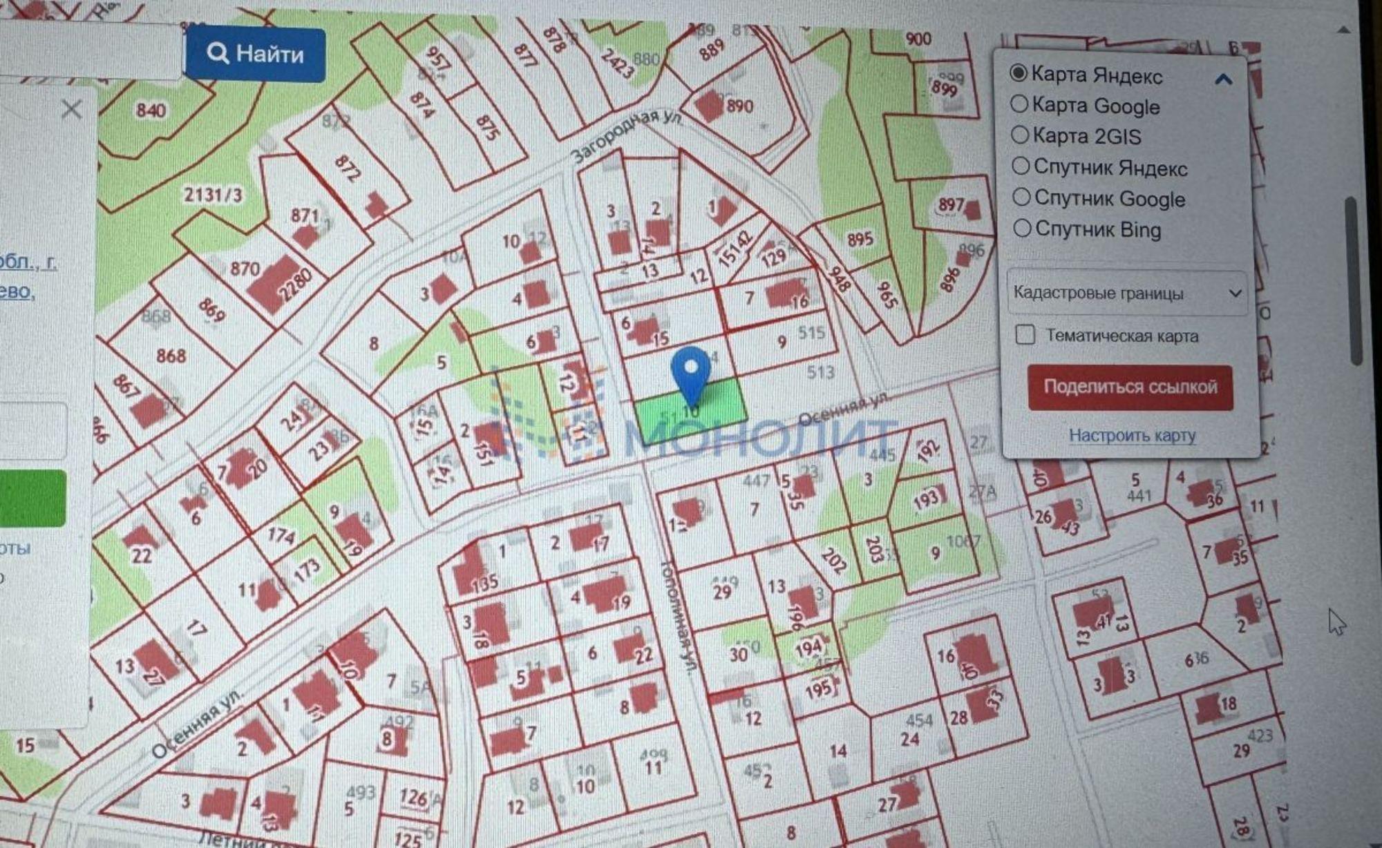 Купить землю, земельный участок за 8 000 000 рублей на ТИЗ Надежда, 512