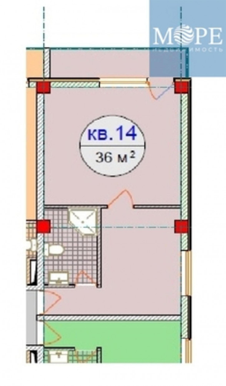 1-комн квартира в новом доме Эстосадок с, Омеловая ул, 33
