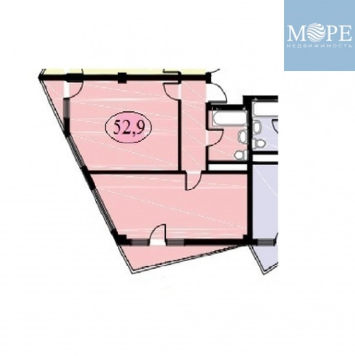 2-комн квартира в новом доме Сергей-Поле с, Новошкольная ул, 4/8