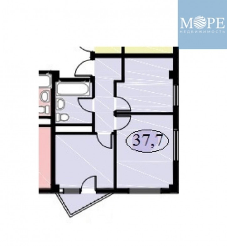 1-комн квартира в новом доме Сергей-Поле с, Новошкольная ул, 4/8