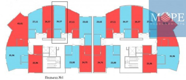 1-комн квартира в новом доме Краевско-Армянское с, Измайловская ул, 20