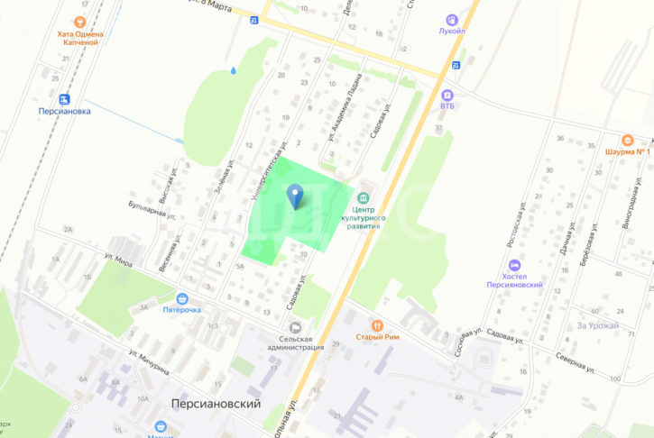 Земельный участок Садовая улица