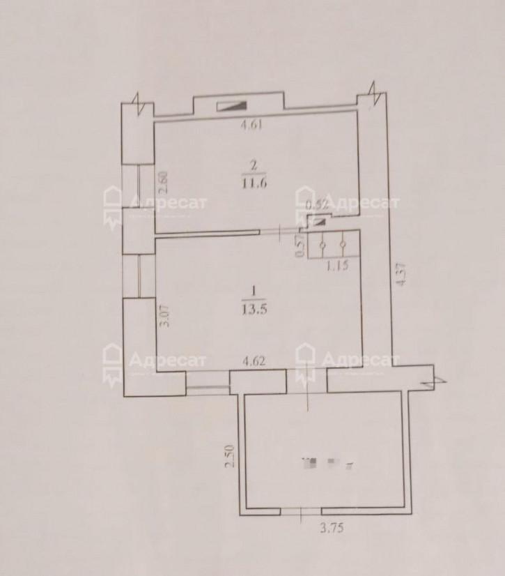 1-комн квартира станция Бекетовская,  д.17