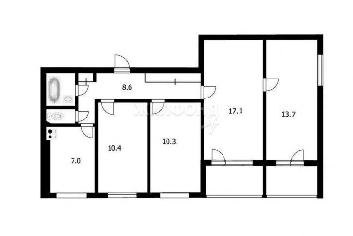 4-комн квартира Линейная, 33/2