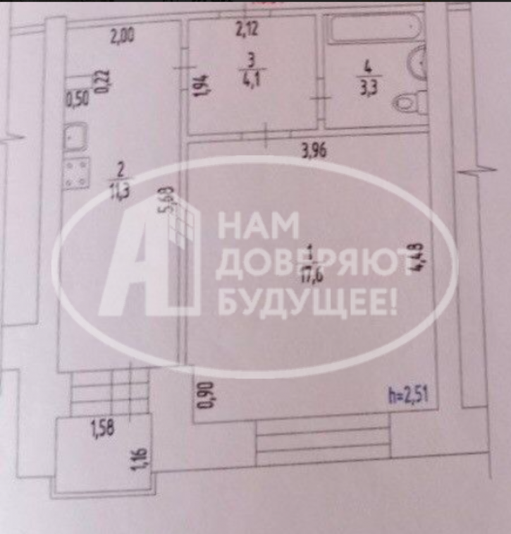 1-комн квартира улица Козьмы Минина, 7
