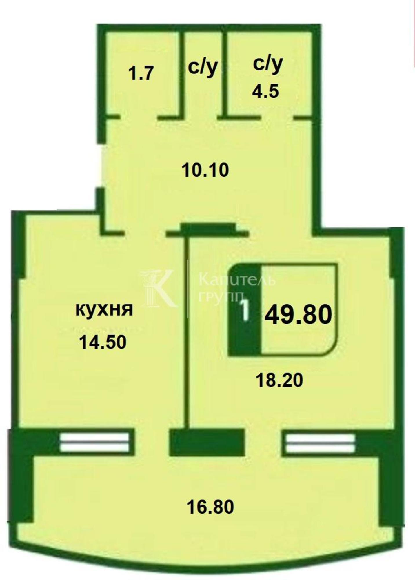 Купить квартиру за 4 900 000 рублей на ул Бориса Житкова, 4к1