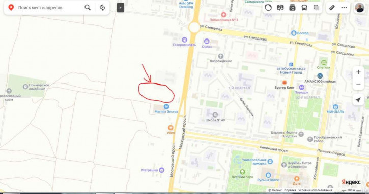 Земельный участок Московский проспект