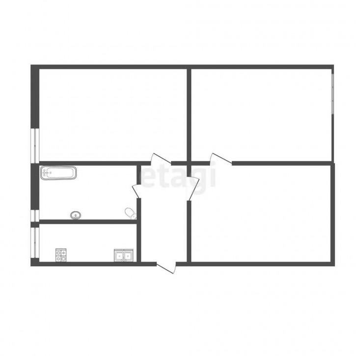 3-комн квартира Береговая, 30 3-комн квартира Береговая, 30