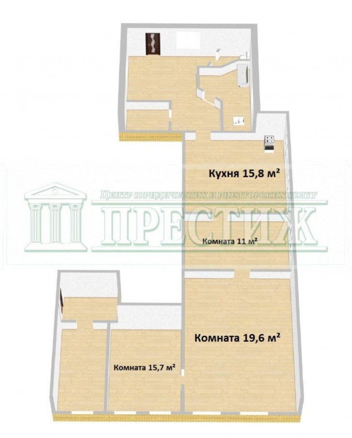 4-комн квартира Васильевская ул, 57