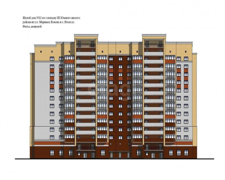 3-комн квартира в новом доме улица Лётчика Каберова, 5