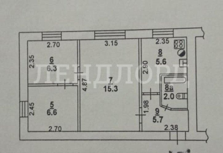 3-комн квартира Лесопарковая улица, 16