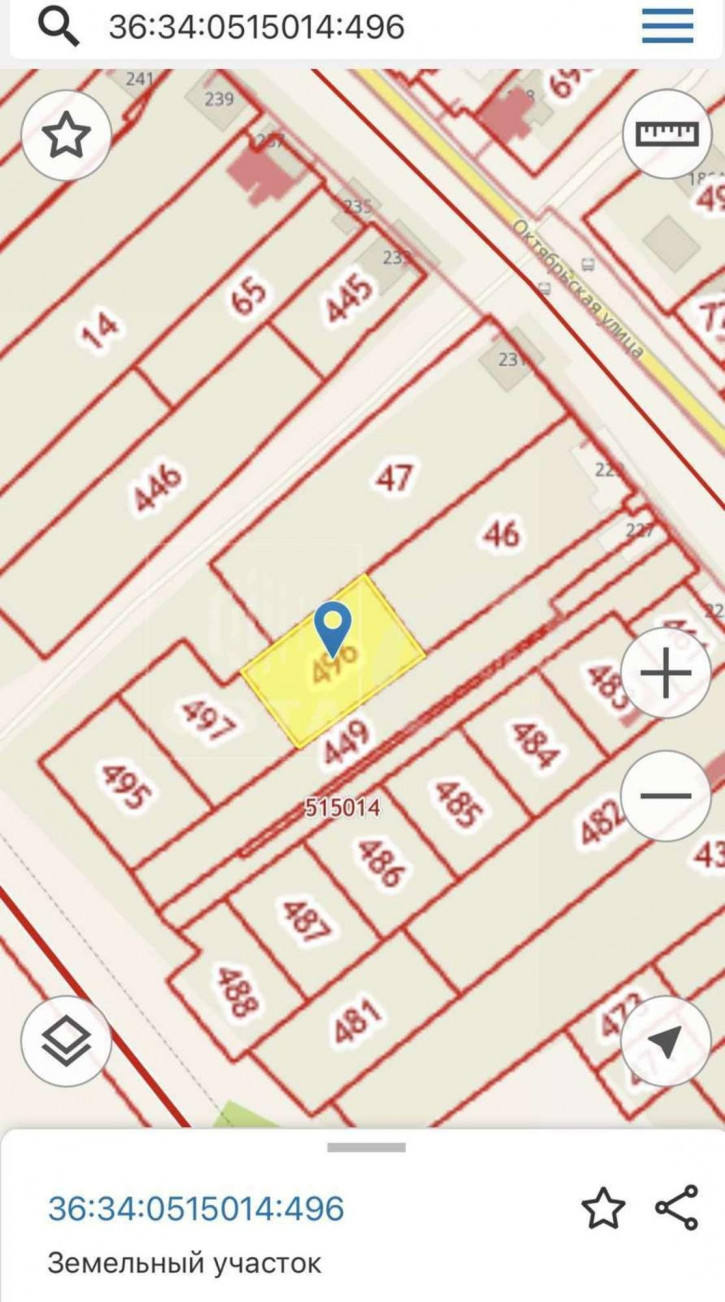 Земельный участок Октябрьская улица, 231