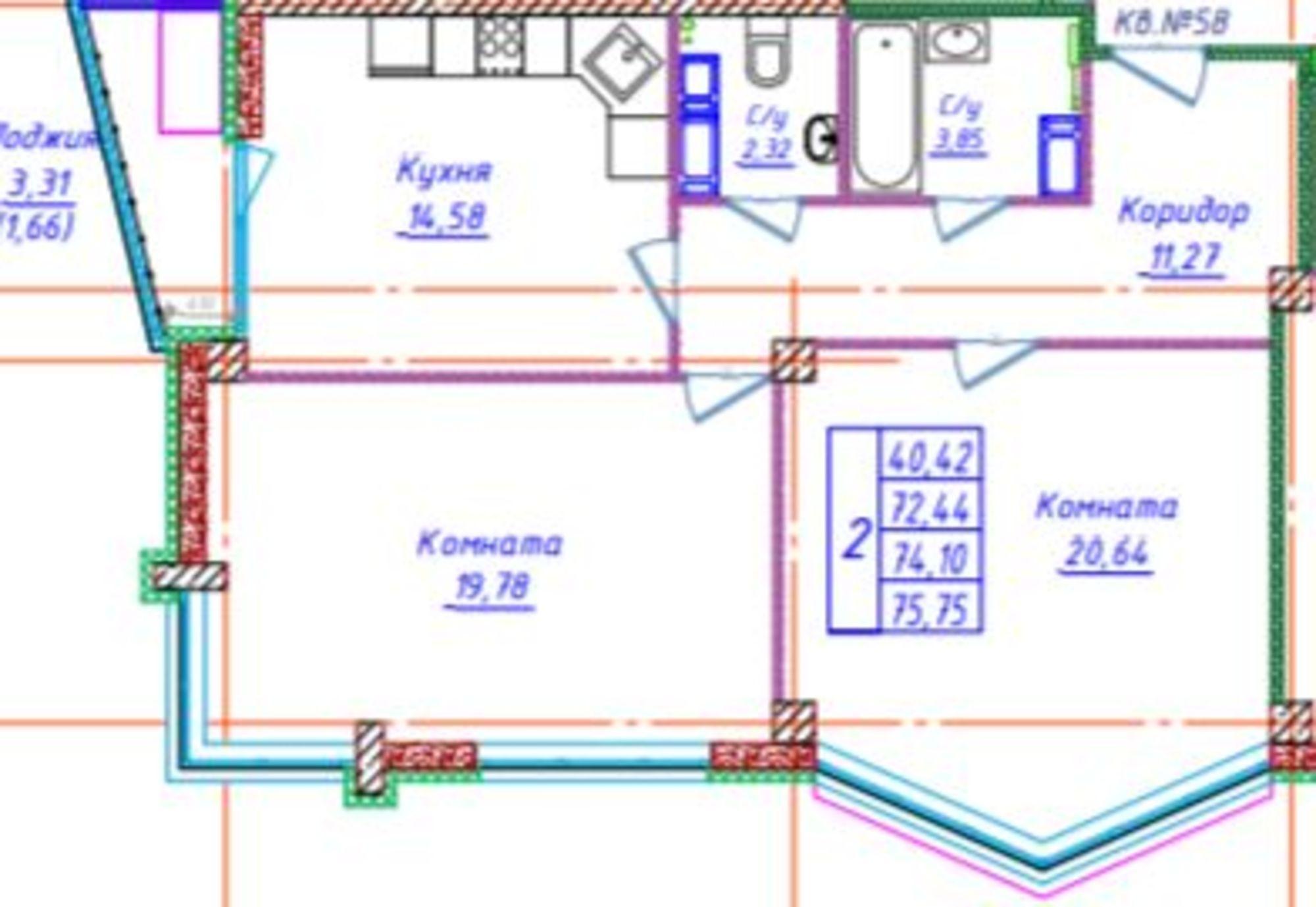 Купить квартиру за 6 438 750 рублей на Голубева ул, 10/26