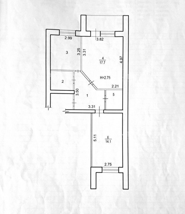 2-комн квартира ул. Ополченская,  д.57