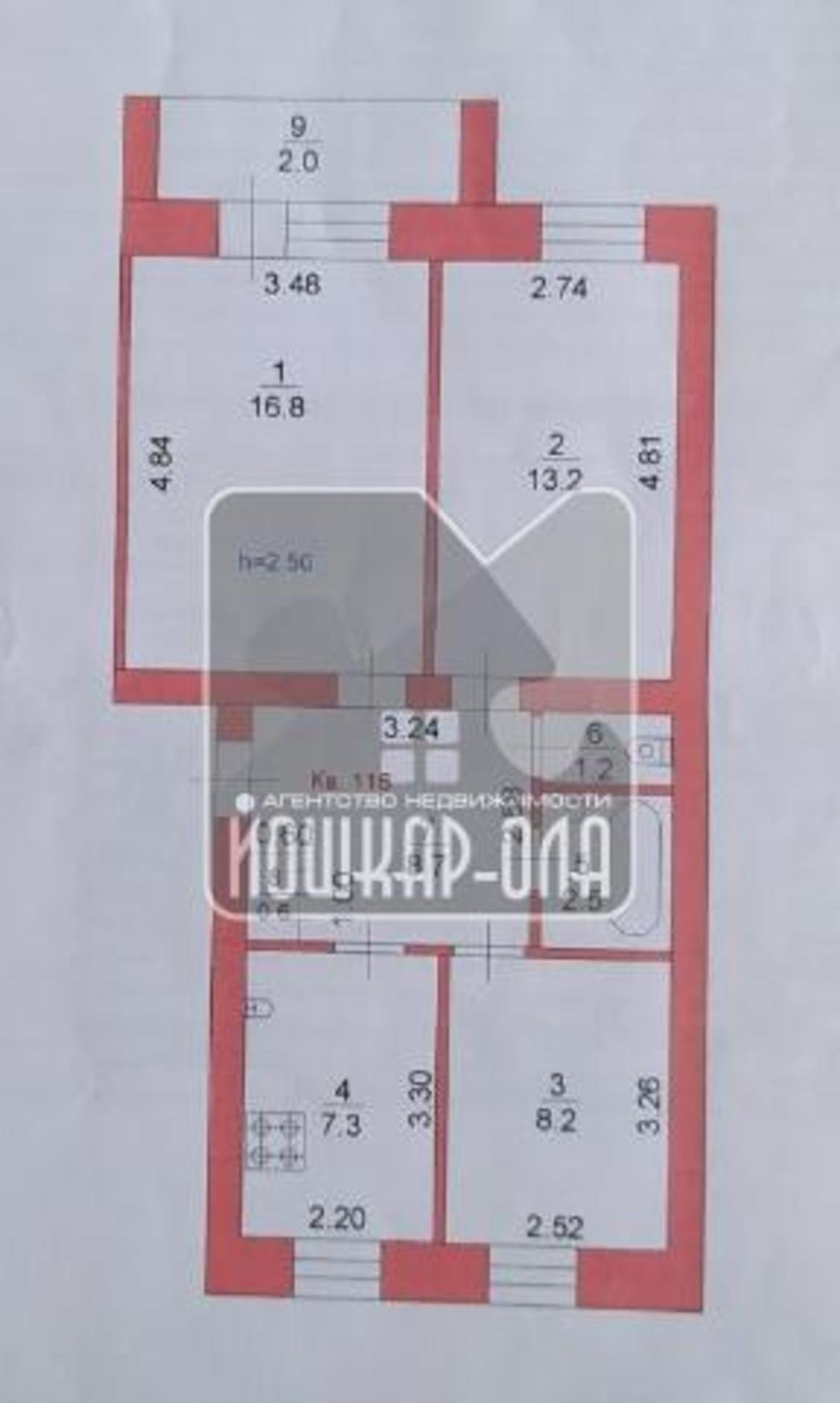 Купить квартиру за 4 250 000 рублей на Подольских курсантов, 6