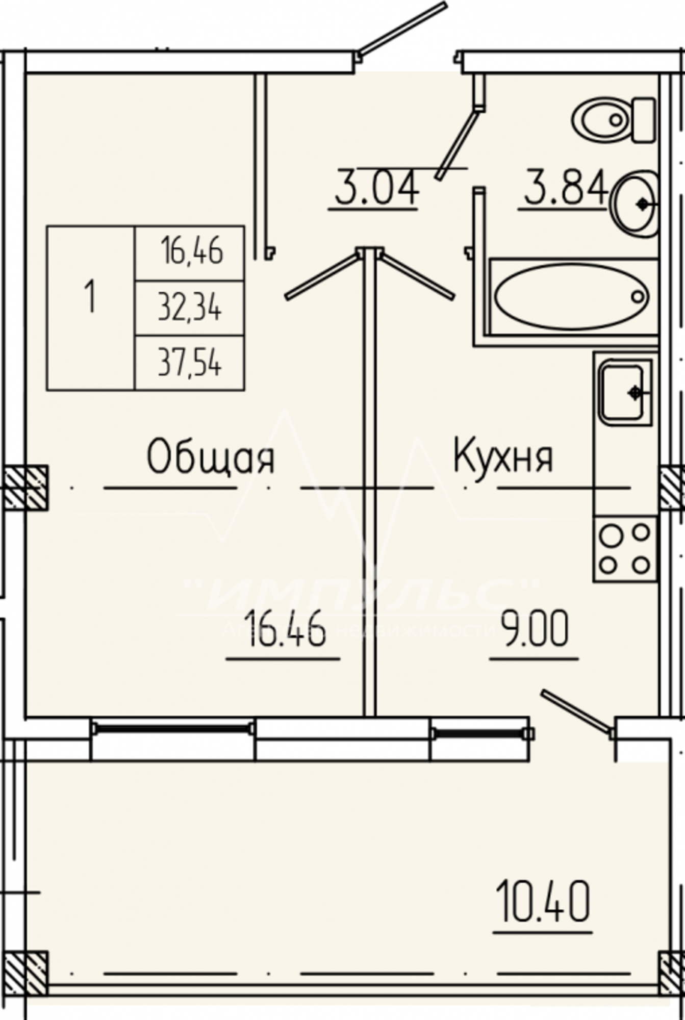 Купить квартиру за 6 500 000 рублей на Кальвица, 18