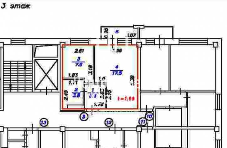 1-комн квартира Баррикад, 60/6