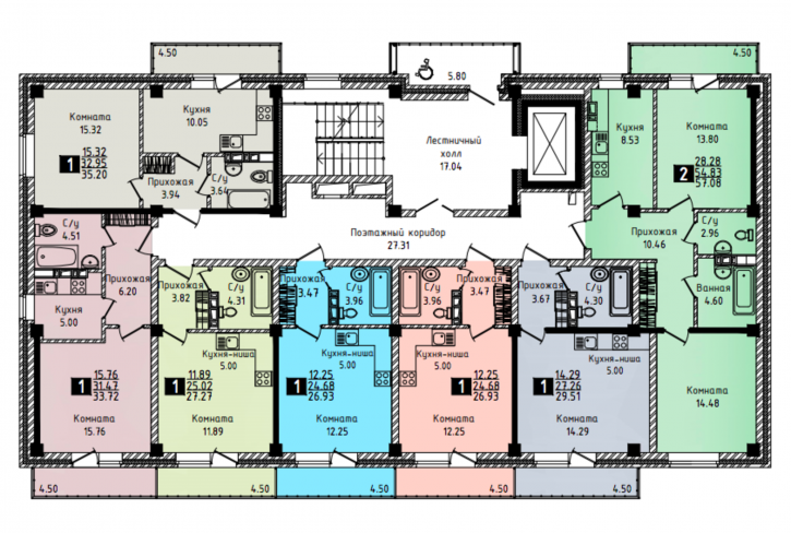 1-комн квартира Гражданская