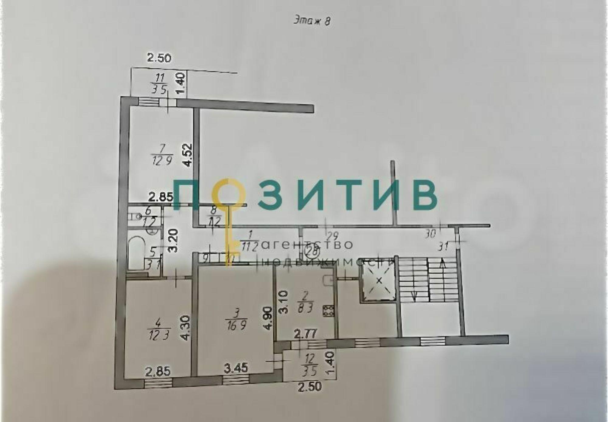 Купить квартиру за 7 500 000 рублей на Адмиральского ул, 8к5