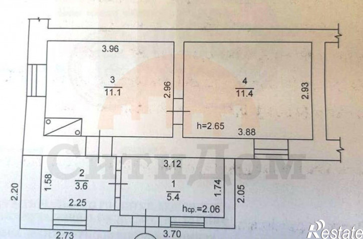 2-комн квартира Советская ул., 3