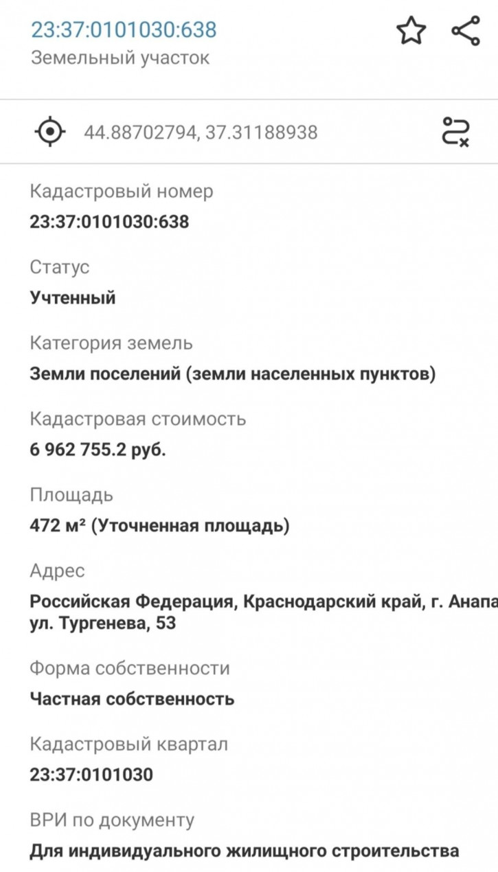 Земельный участок Анапа Земельный участок Анапа