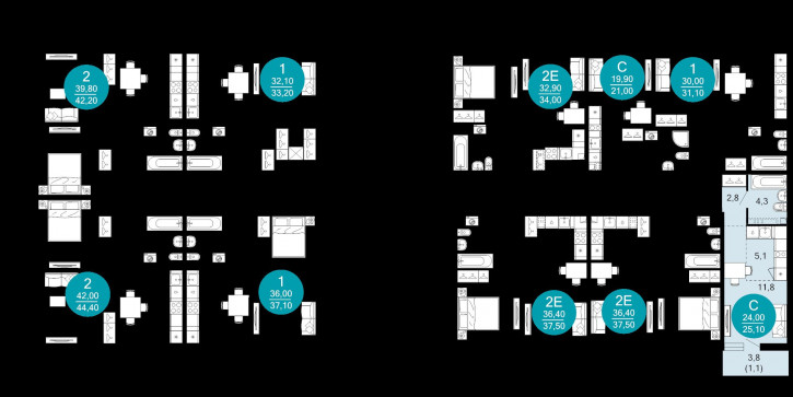 1-комн квартира в новом доме Краснодарский край, Сочи, улица Искры, 66/10
