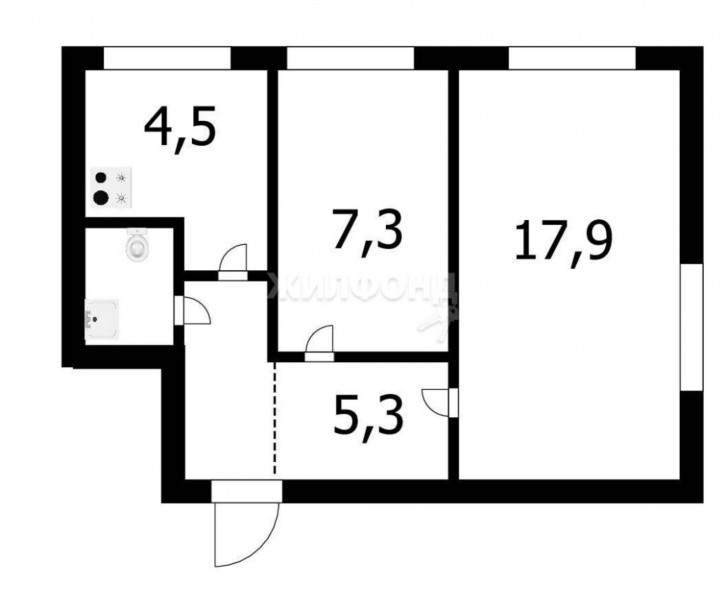 2-комн квартира Дмитрия Донского, 24