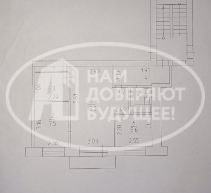 2-комн квартира улица Баумана, 25