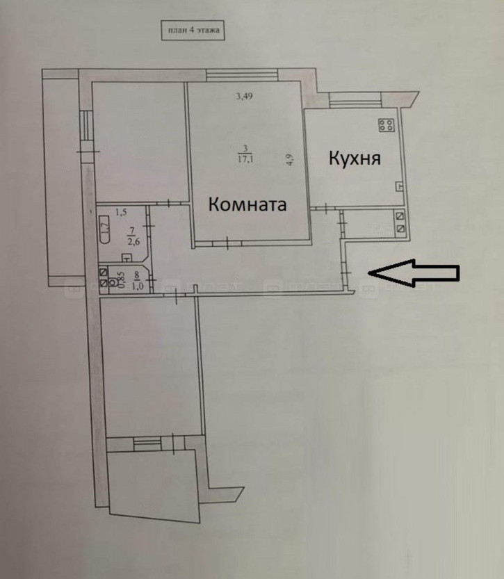 Комната ул. Липатова, дом 17А