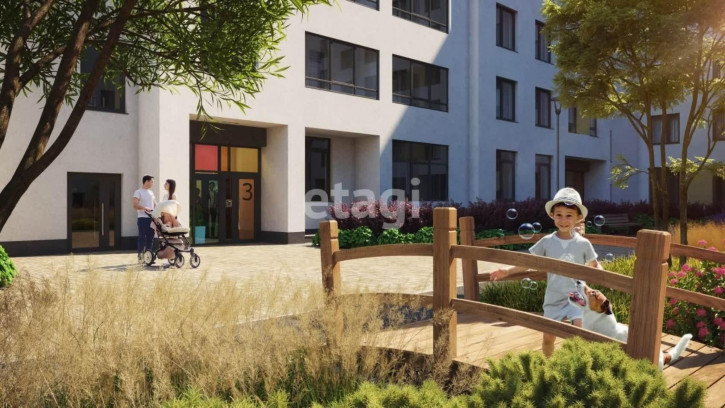 1-комн квартира в новом доме Золотистый бульвар, Дом 5.3, Солнечный (Эталон)