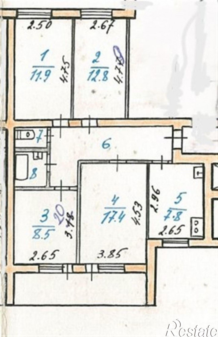 4-комн квартира ул Кулева, д. 3