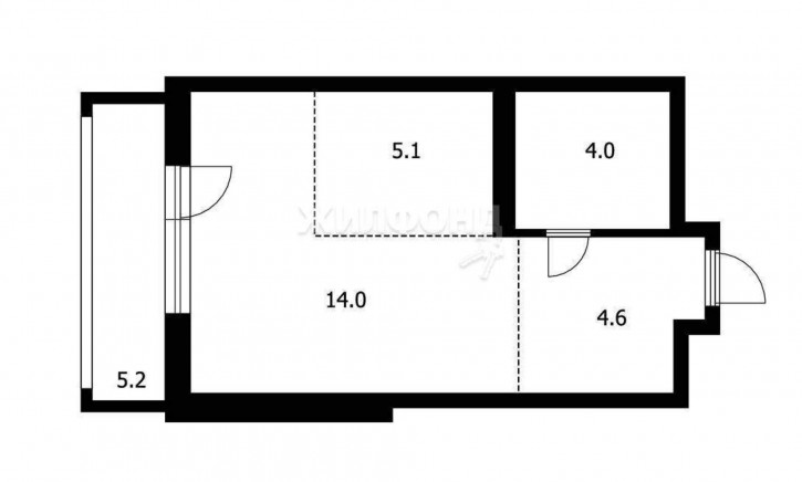 Студия 25 лет Октября улица, д.14/1