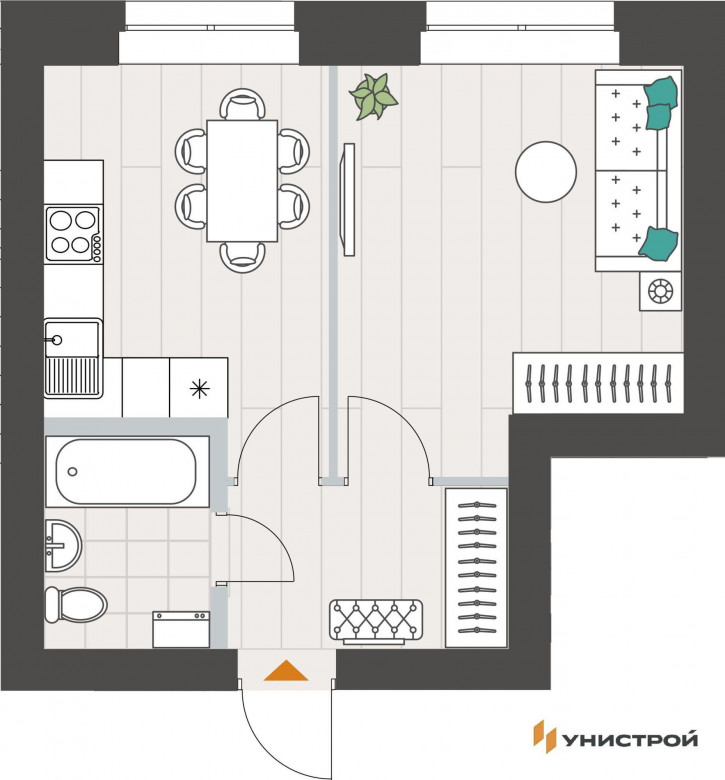1-комн квартира в новом доме Ачинская 1-комн квартира в новом доме Ачинская