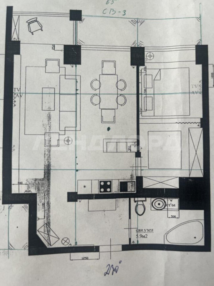 2-комн квартира Красноармейская улица, 200/1