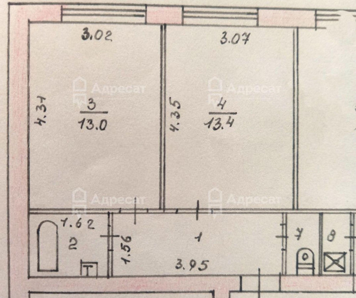 2-комн квартира ул. Рионская,  д.9 2-комн квартира ул. Рионская,  д.9