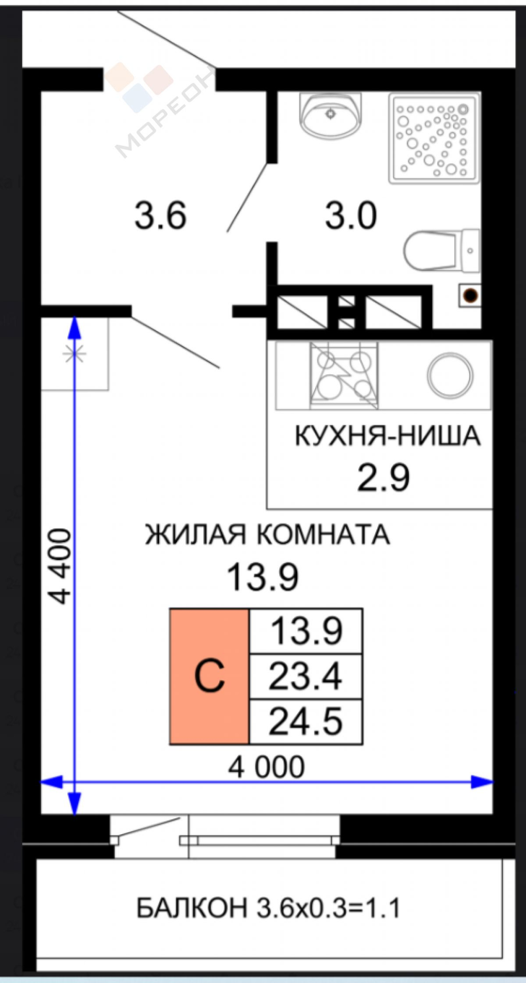 Купить квартиру за 3 000 000 рублей на им. лётчика Позднякова ул, 2к15 Купить квартиру за 3 000 000 рублей на им. лётчика Позднякова ул, 2к15