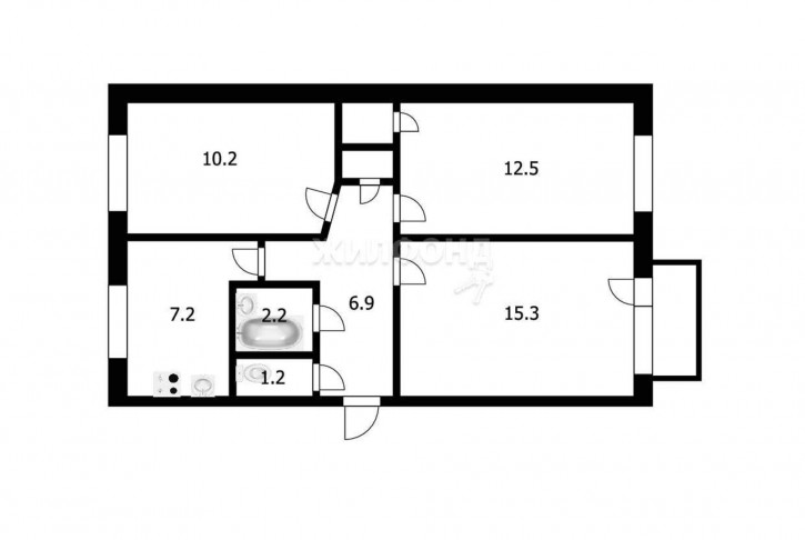 3-комн квартира 13-й микрорайон, д.25 3-комн квартира 13-й микрорайон, д.25