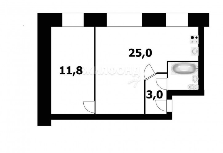 2-комн квартира Кузьмы Минина улица, д.13