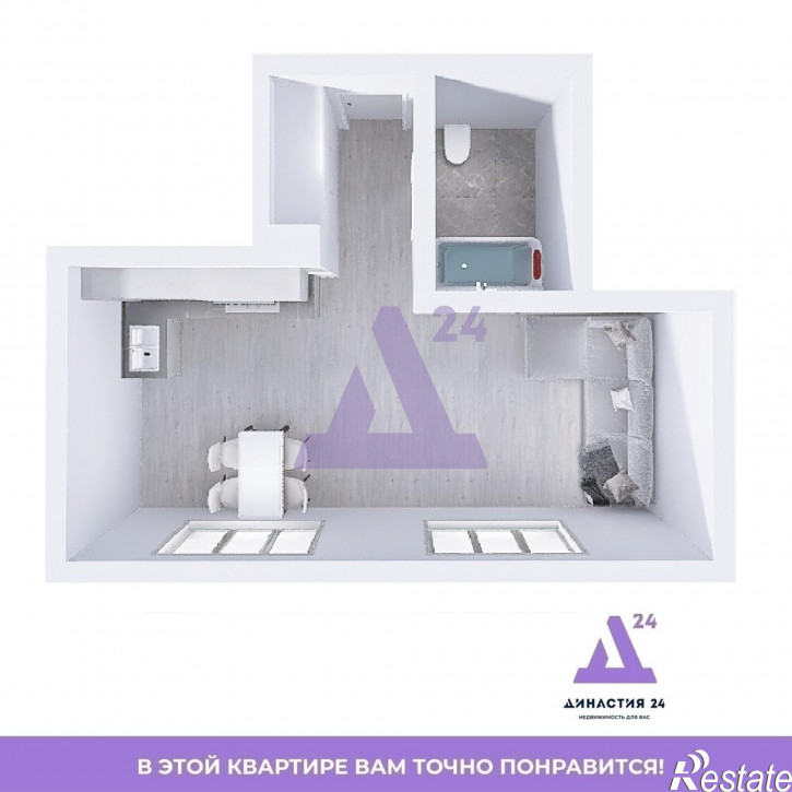 1-комн квартира в новом доме улица Сизова, дом 20