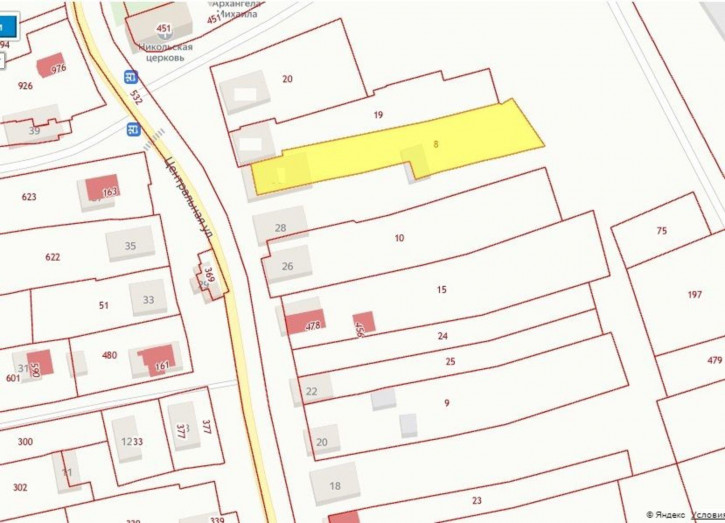 Земельный участок Центральная ул