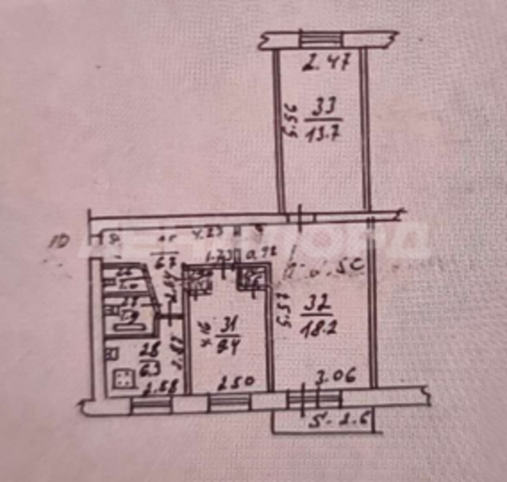3-комн квартира Криворожская улица, 61