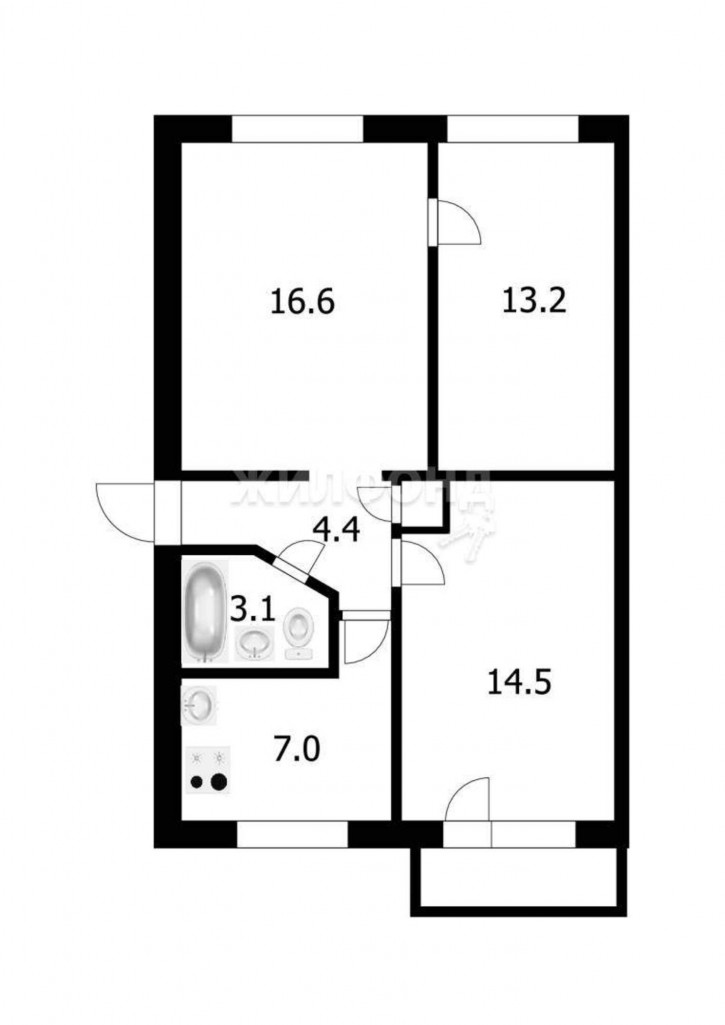 3-комн квартира Красный Факел улица, д.10