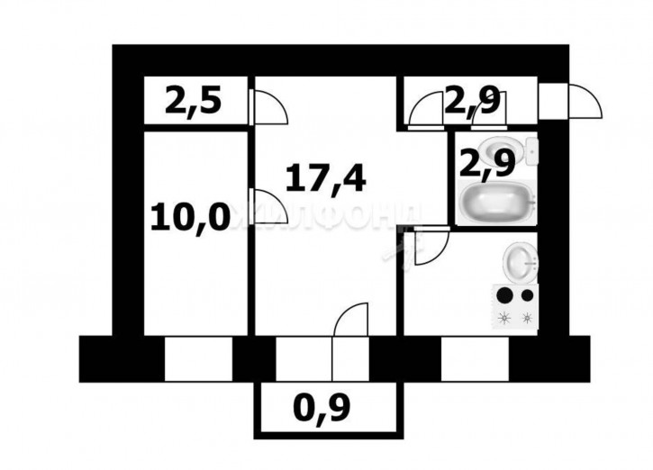 2-комн квартира Танковая, 25/1 2-комн квартира Танковая, 25/1